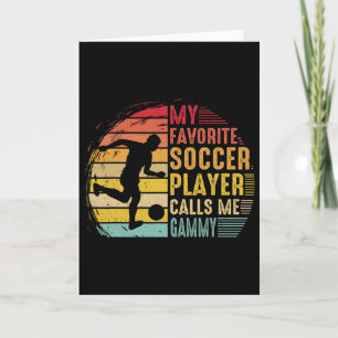 Cartão Vintage Meu Jogador de Futebol Favorito Me Chama d