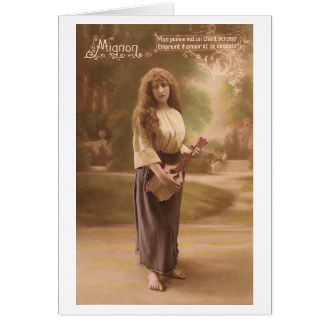 Cartão Vintage Mignon - French Opera (Frente)