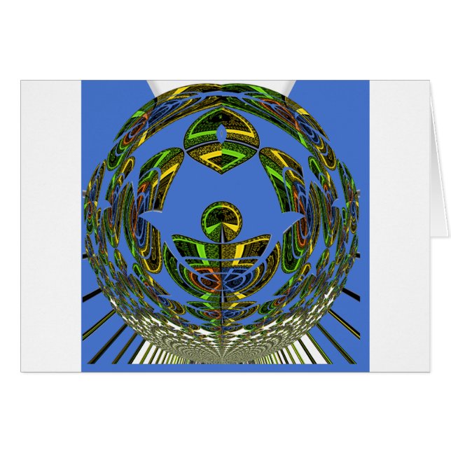 Cartão Vintage moderno Motif (Frente Horizontal)