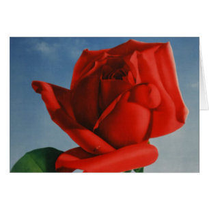 Cartão Vintage MONux Rosa vermelha Suiça em Genebra Lake