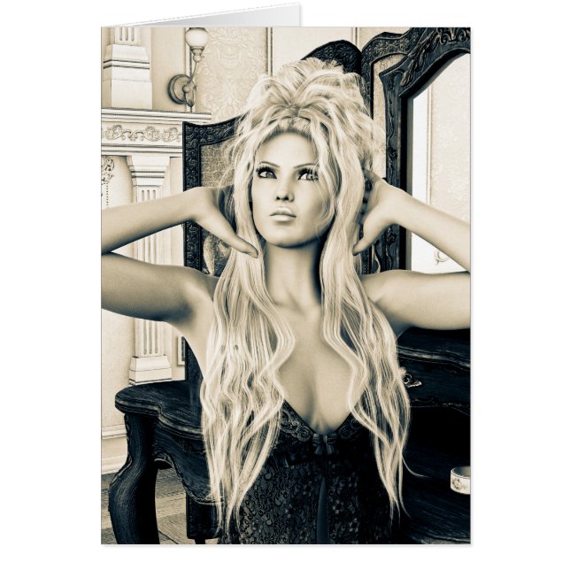 Cartão Vintage Morning (Frente)