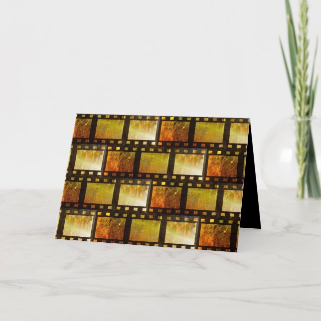 Cartão Vintage Movie Reel, filme romântico engraçado (Frente)