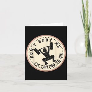 Cartão Vintage não me descobre que estou tentando morrer 