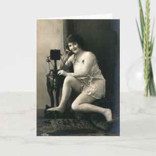 Cartão Vintage - não pode Go/Am dentro para a noite,