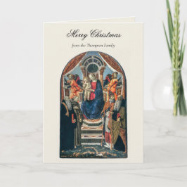 Cartão Vintage Natal Religioso Natividade Cristã