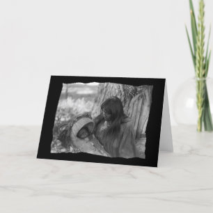 Cartão Vintage Native American Apache Woman