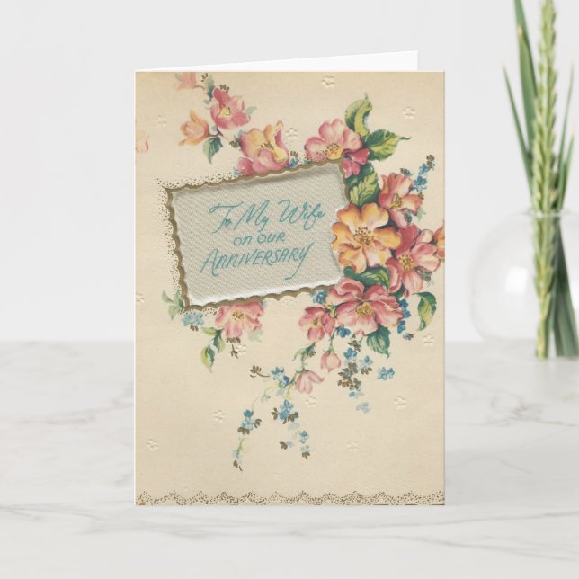 Cartão Vintage Nosso Aniversário "Mario"  2 (Frente)