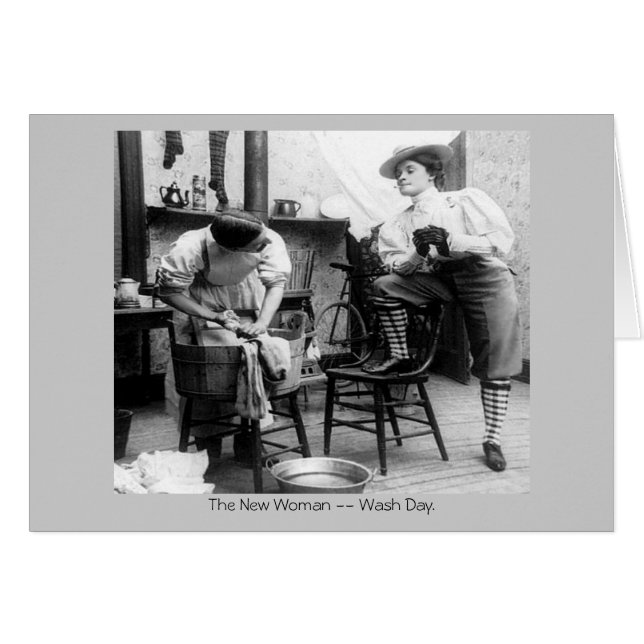 Cartão Vintage Nova Placa para Mulher (Frente Horizontal)