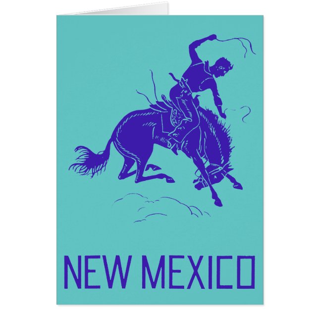 Cartão Vintage Novo México (Frente)