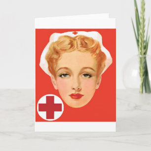 Cartão Vintage Nurse