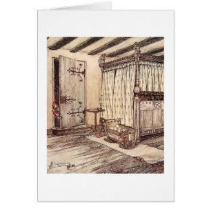 Cartão Vintage - o sonho de noite de plenos Verões,