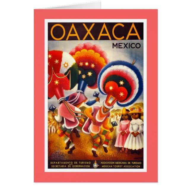Cartão Vintage Oaxaca México (Frente)