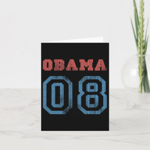 Cartão Vintage Obama 08