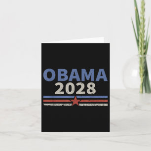 Cartão Vintage Obama 2028 Obama Para O Presidente 2028 Re