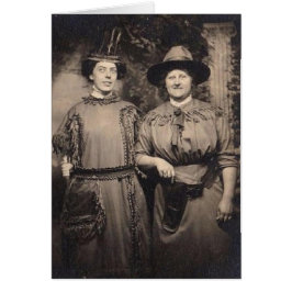 Cartão Vintage Odd Women