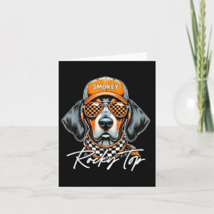 Cartão Vintage Orange Blooded Tennessee Dog Lover Rocky T
