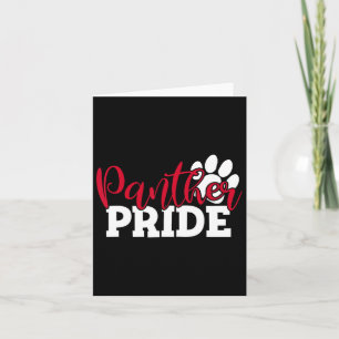 Cartão Vintage Panthers School Sports Name Spirit De Volt
