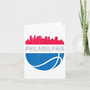 Cartão Vintage Philadelphia Pa Cityscape Retro Basball