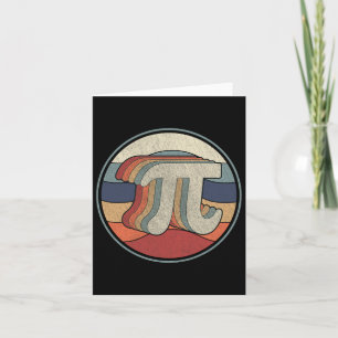 Cartão Vintage Pi Day Math 70s 80s - Professor de Símbolo