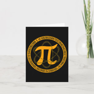 Cartão Vintage Pi Day Pover Professor Matemático Gr