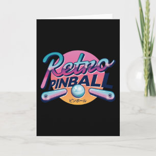 Cartão Vintage PINBALL