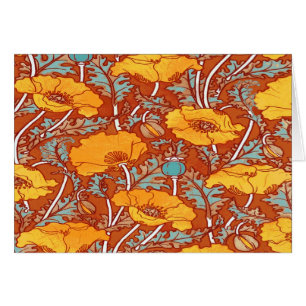 Cartão Vintage Poppy ~ Card