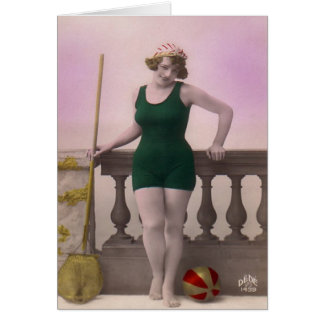 Cartão Vintage - praia