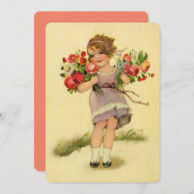Vintage Primavera Flower Girl