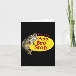 Cartão Vintage Que Meu Irmão Pára De Pescar Engraçado