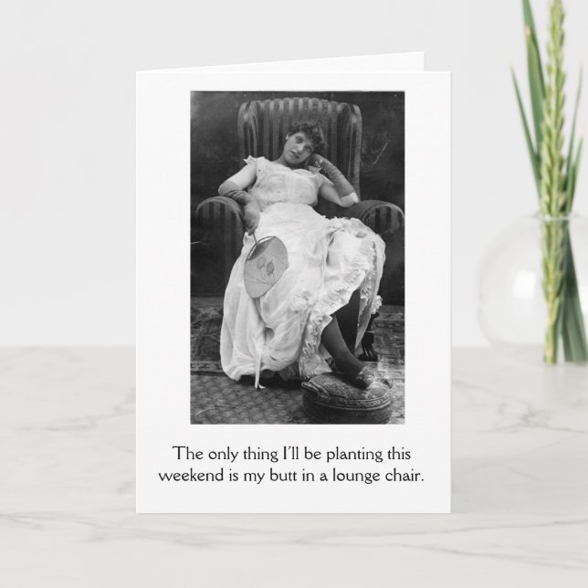 Cartão Vintage - Relaxação Semanal, (Frente)