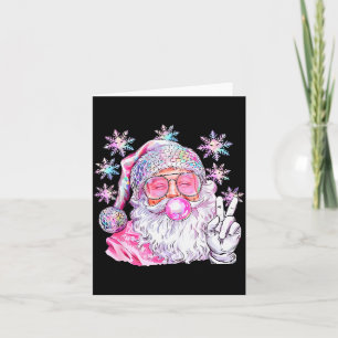 Cartão Vintage Retro Papai Noel Natal Nk Sungles Bola de 