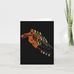 Cartão Vintage Retro Ski 80s 90s