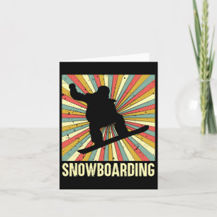 Cartão Vintage Ride Snowboard
