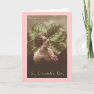 Cartão Vintage Saint Patrick's Day Notecard