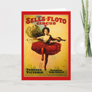 Cartão Vintage Sells-Floto Circus Poster