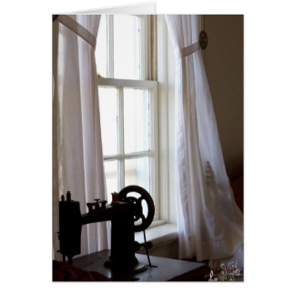 Cartão Vintage Sewing Machine