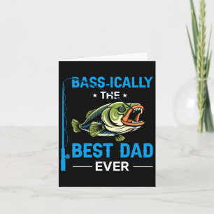 Cartão Vintage Sically Best Pai Nunca Pescador D