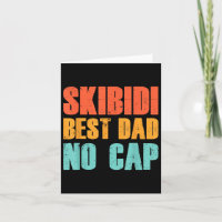 Vintage Skibidi Melhor Pai Sem Cap Pai Rizz Engraç