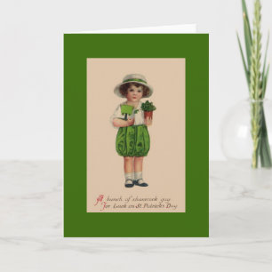 Cartão Vintage St. Patrick's Day Greeting