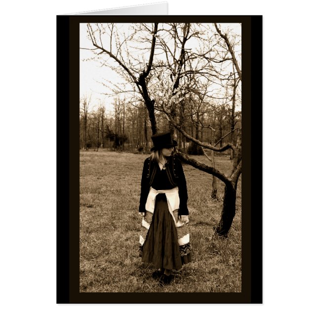 Cartão Vintage Steampunk (Frente)