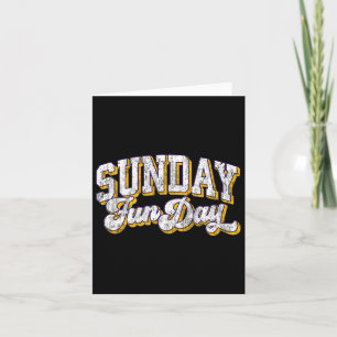 Cartão Vintage Sunday Funday Minnesota Football Retro