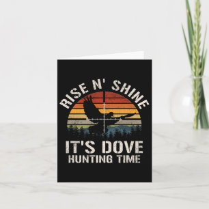 Cartão Vintage Sunset Dove Hunting Season