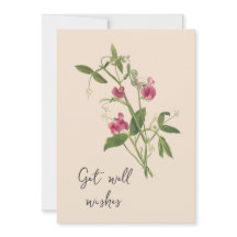 Vintage Sweetpea Flowers Fica Bem