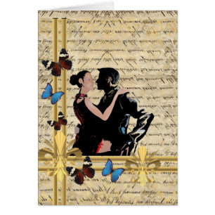 Cartão Vintage tango