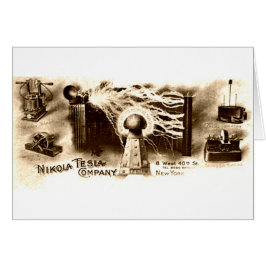 Cartão Vintage Tesla Letterhead