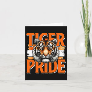 Cartão Vintage Tiger Pride Tiger School Sports Team Retro