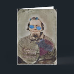Cartão Vintage Tintype Colorful Story Teller Fotografia<br><div class="desc">Arte de tipo louco,  por volta de 1860.    Adicionamos nossa própria história.  Sinta-se à vontade para mudar qualquer texto,  em qualquer lugar do cartão. Aproveite e obrigados por procurar.</div>