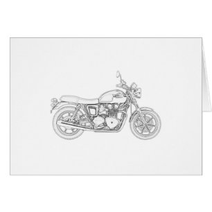 Cartão Vintage Triumph