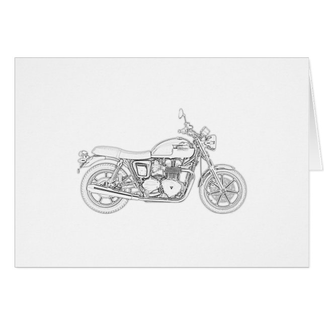 Cartão Vintage Triumph (Frente Horizontal)