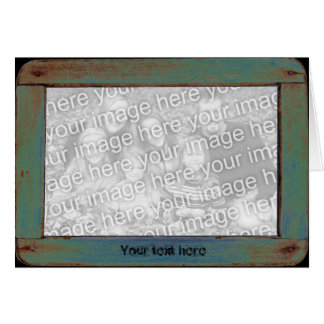 Cartão Vintage verde - Modelo